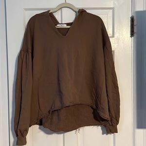 Zenana crop sweat shirt